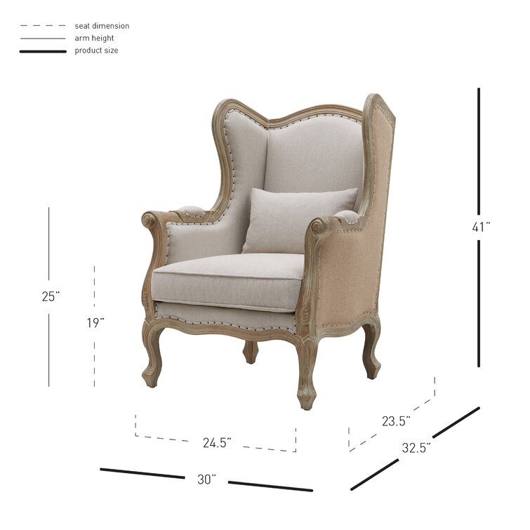 Oday best sale wingback chair